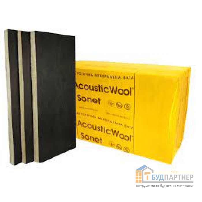 Акустична мінеральна вата AcousticWool Sonet (Акустіквул Сонет) 48 кг (6 м2) - купити у Києві у Києві