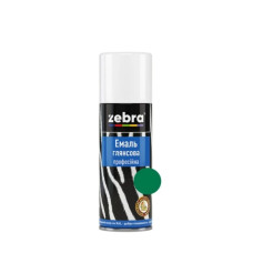 Эмаль глянцевая ZEBRA 186 RAL6029 зеленая (400 мл)