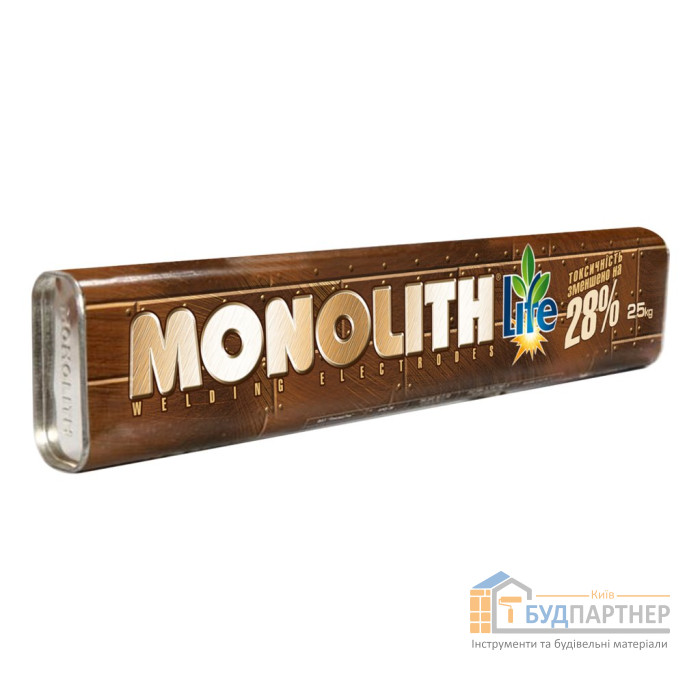 Електрод "Моноліт" РЦ ТМ MONOLITH д 3 мм: тубус 2,5 кг (шт) - купити у Києві у Києві