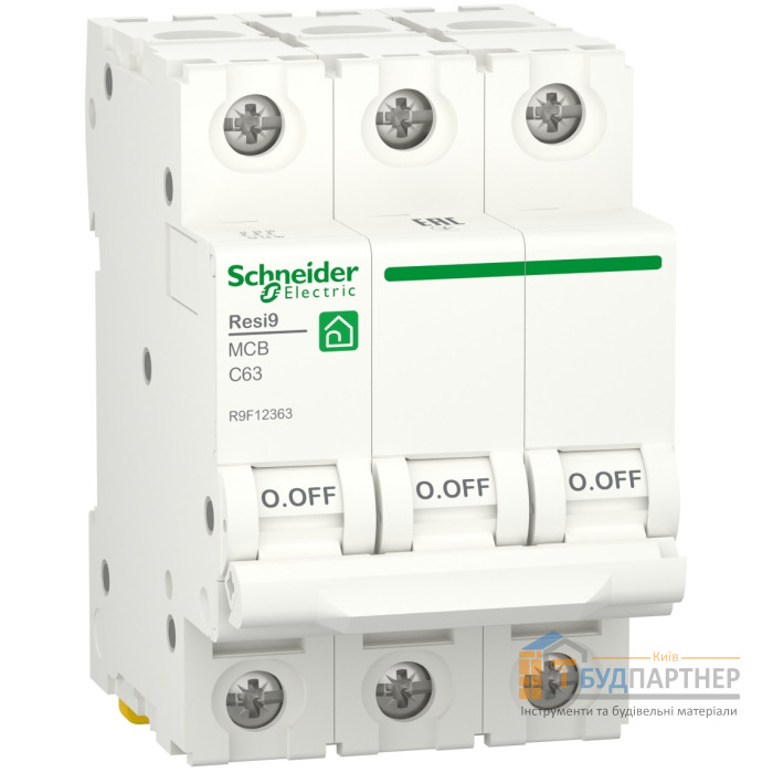 Автоматичний вимикач Schneider RESI9 3P 63A C - купити у Києві у Києві