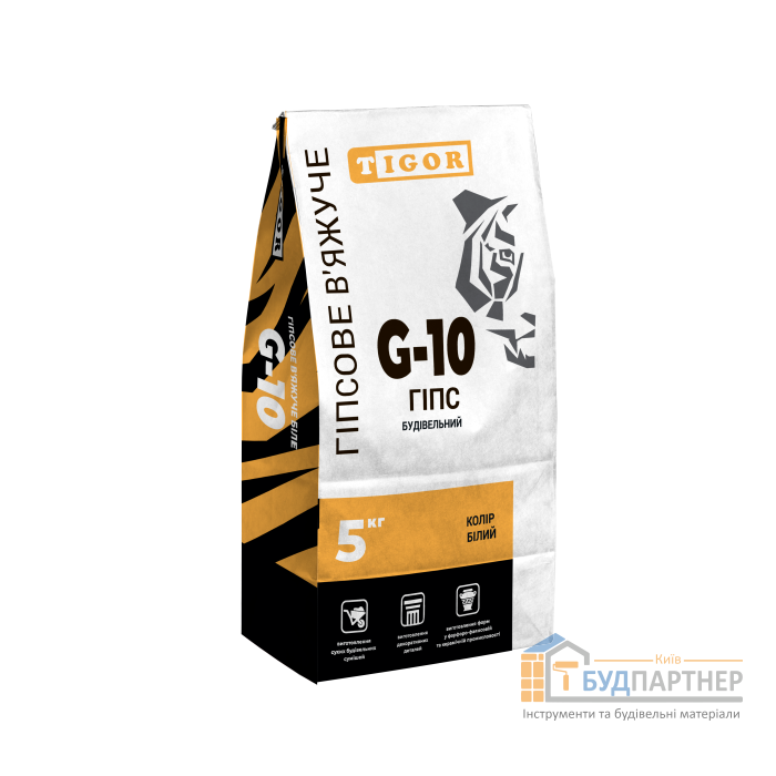 Гіпс будівельний G-10 Tigor (5 кг) - купити у Києві у Києві