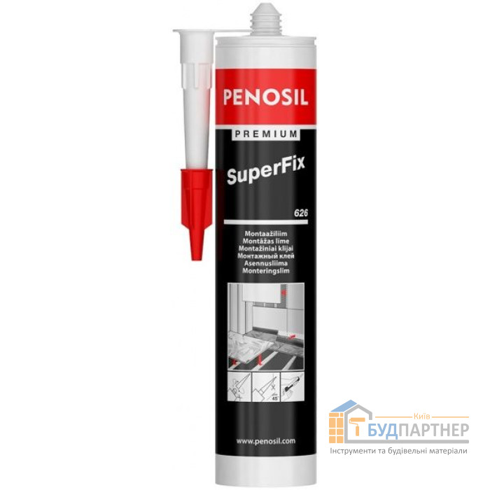 Клей монтажний Penоsil SuperFix білий (310 мл) - купити у Києві у Києві