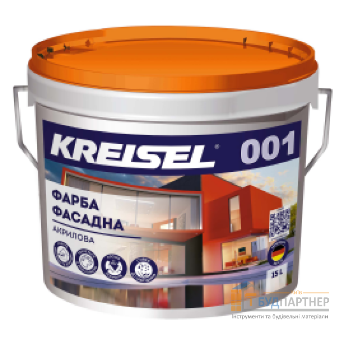 Фарба акрилова Kreisel 001 (Прозора) (15 л) - купити у Києві у Києві