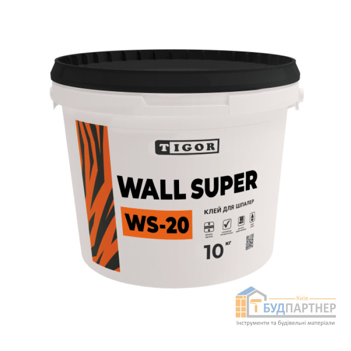 Клей для шпалер Tigor Wall super WS-20 (10 кг) - купити у Києві у Києві