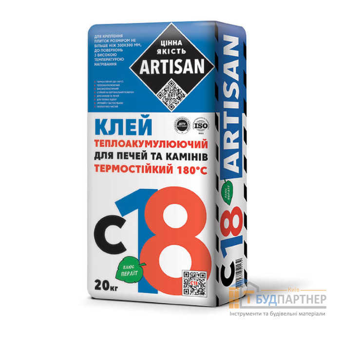 Клейова суміш Artisan С-18 теплоакумулююча для печей і камінів - купити у Києві у Києві