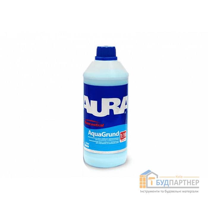 Грунт-концентрат вологозахисний Aura AquaGrund 1:10 (1 л) - купити у Києві у Києві