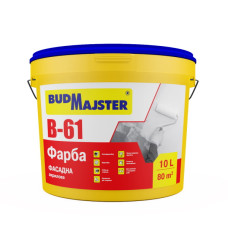 Фарба акрилова фасадна стандартна БудМайстер БАРВИ-61 (10 л)