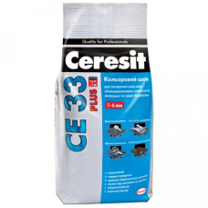 Затирка для плитки Ceresit CE 33 Plus 117 чорний (шов до 6 мм) 2 кг