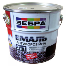 Емаль антикорозійна Зебра (36 зелений смарагдовий) 2 л