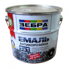 Емаль антикорозійна Зебра (48 синій) 2 л