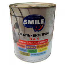 Емаль-експрес молотковий ефект Smile 3 в 1 сапфірове (0,7 кг)