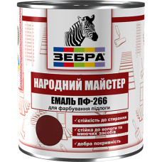 Емаль ПФ-266 Народний майстер №585 Лісовий горіх (Жовто-коричнева) 2,8 кг