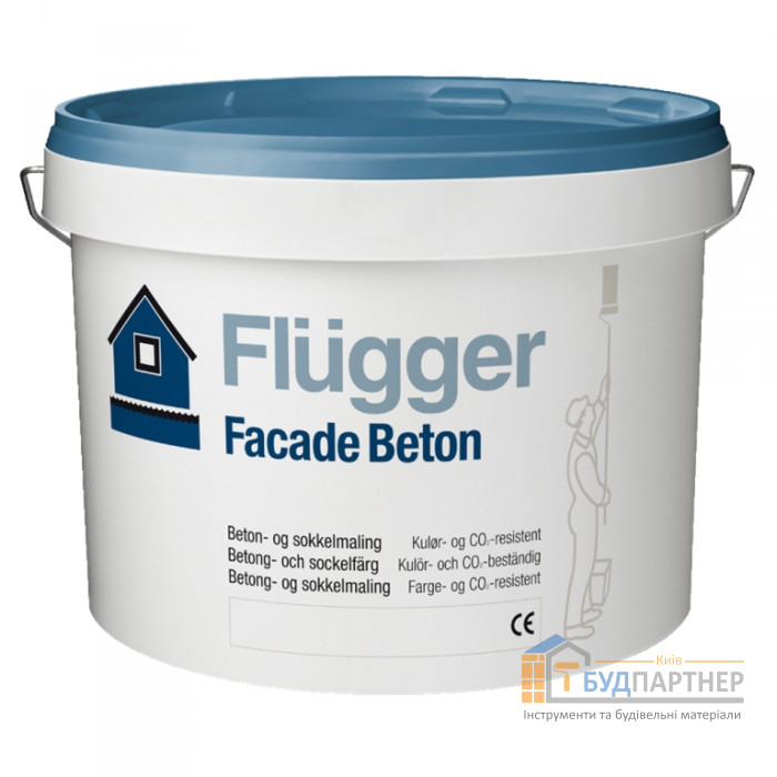 Акрилова емульсійна універсальна фарба Flugger Facade Beton (10 л) - купити у Києві у Києві