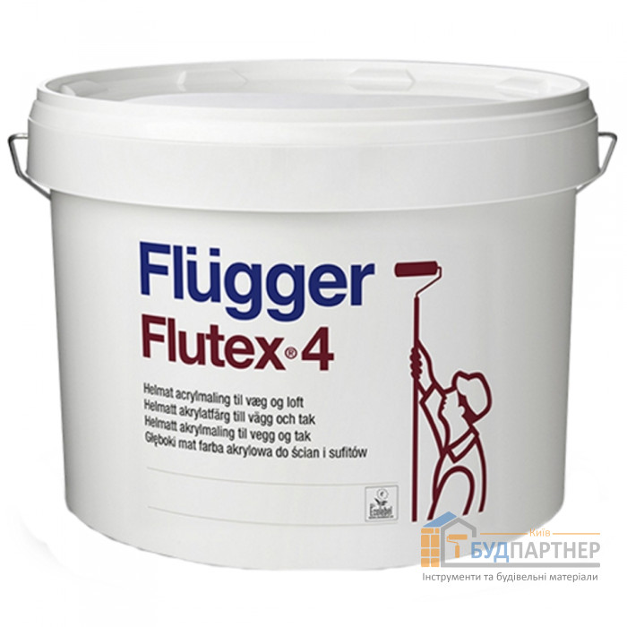 Фарба акрилова матова Flutex 4 (10 л) - купити у Києві у Києві