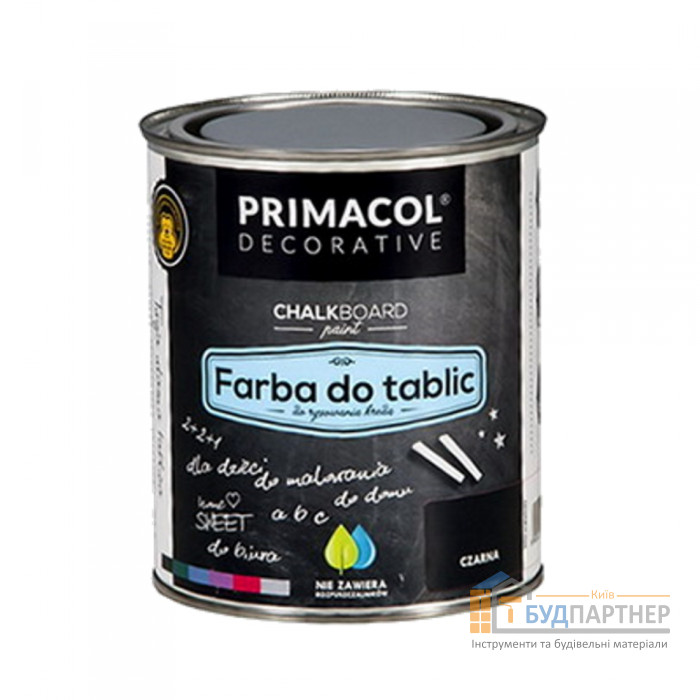 Фарба для шкільних дошок Primacol чорна (0,75 л) - купити у Києві у Києві
