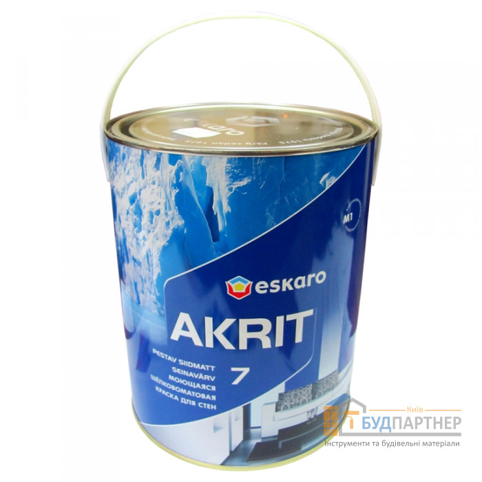 Фарба Eskaro Akrit 7 миюча шовково-матова для стін (2,85 л) - купити у Києві у Києві