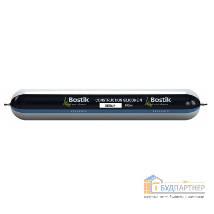 Силіконовий герметик Bostik Construction Silicone N білий (600 мл) - купити у Києві у Києві