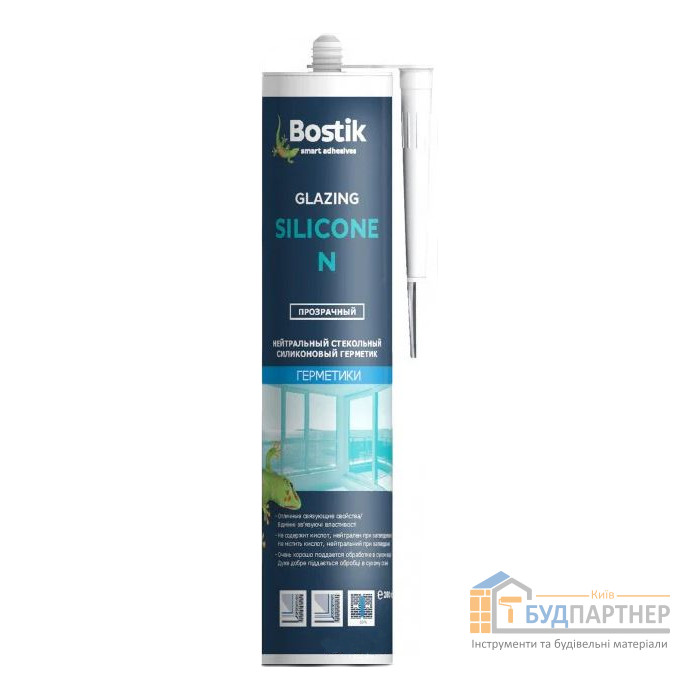 Силіконовий герметик Bostik Glazing Silicone N білий (280 мл) - купити у Києві у Києві