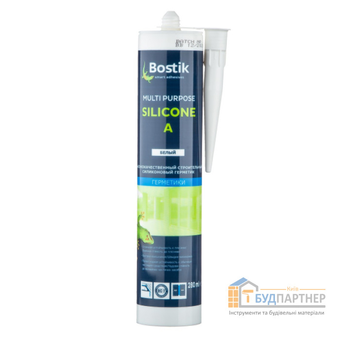 Силіконовий герметик Bostik Multti Purpose Silicone A білий (280 мл) - купити у Києві у Києві