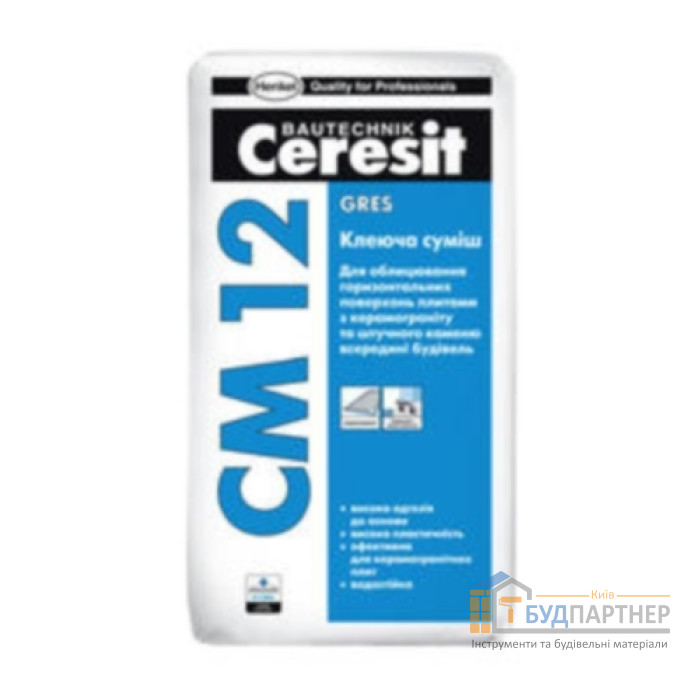 Клей для плитки Ceresit СМ 12 (25 кг) - купити у Києві у Києві