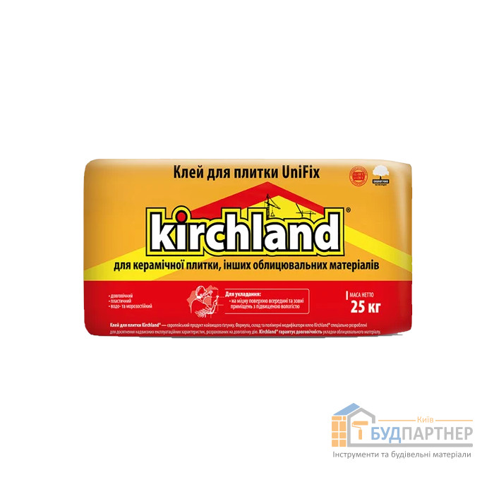 Клей для плитки Kirchland UniFix (25 кг) - купити у Києві у Києві