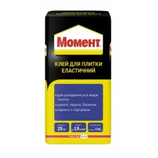 Клеюча суміш для плитки еластична Момент (25 кг)
