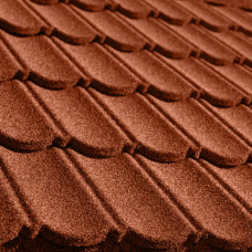 Металочерепиця композитна Queetile Classic Terra cotta (1.14x0.41 м)