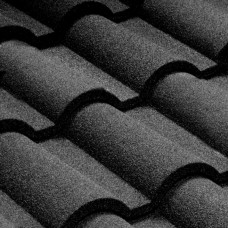 Металочерепиця композитна Queetile Verona Black (1.102x0.39 м)