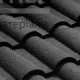 Металочерепиця композитна Queetile Verona Black (1.102x0.39 м) - купити у Києві у Києві
