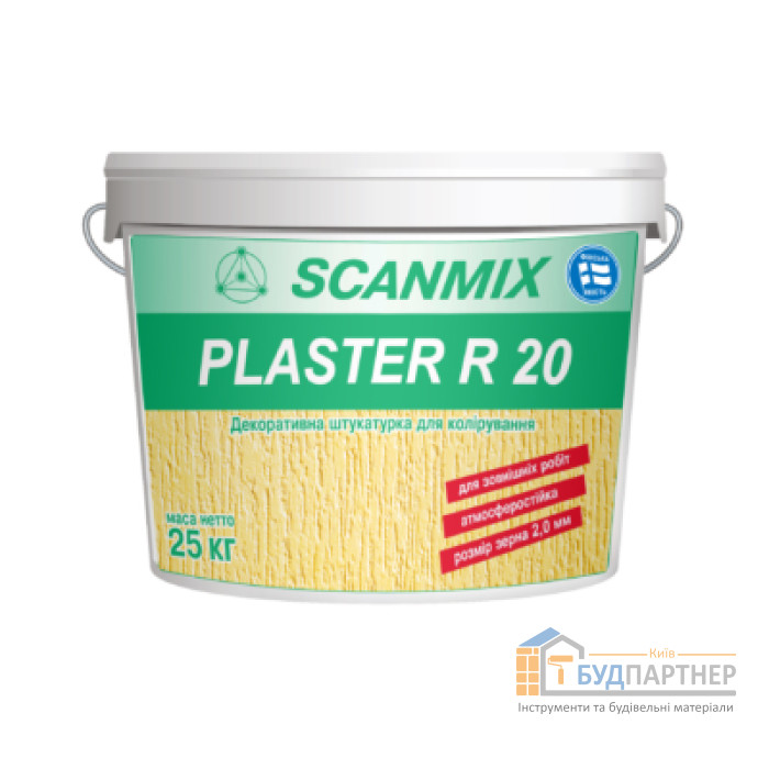 Штукатурка Scanmix plaster R 20 (Короїд) (25 кг) - купити у Києві у Києві