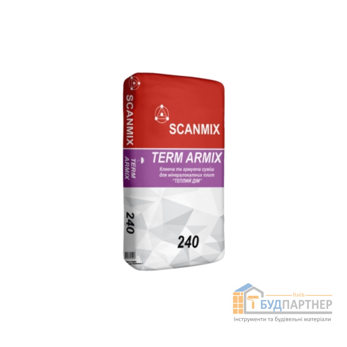 Клей для пінопласту і армування Scanmix Term Armix 240 (25 кг) - купити у Києві у Києві