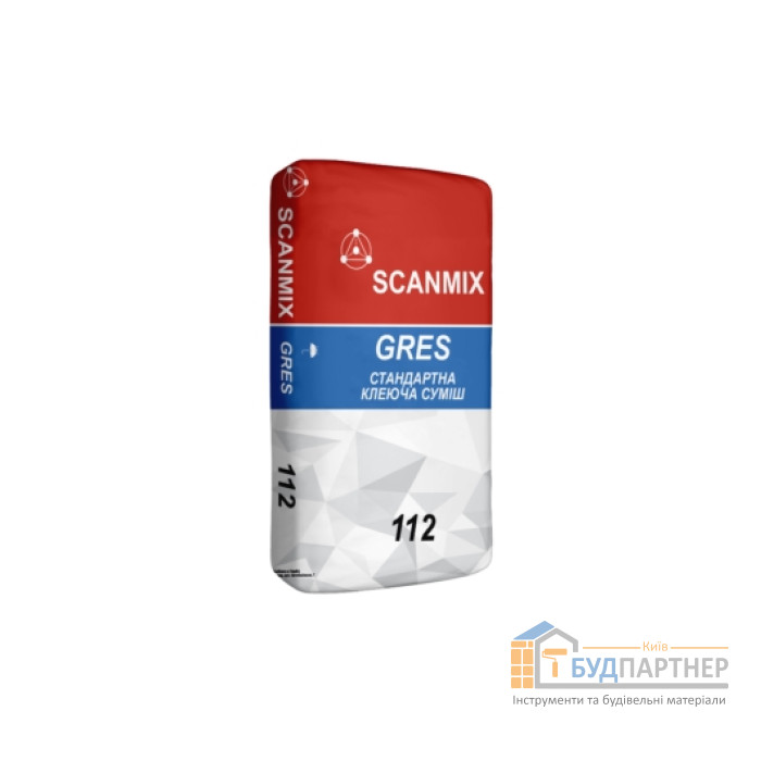 Клей для плитки Scanmix Gres 112 (25 кг) - купити у Києві у Києві