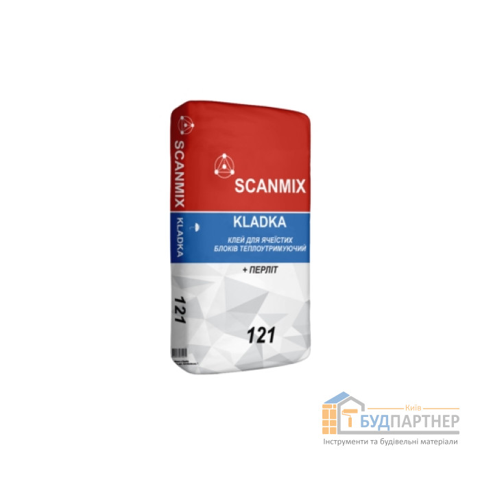 Клей для пористих блоків Scanmix Kladka 121 (25 кг) - купити у Києві у Києві