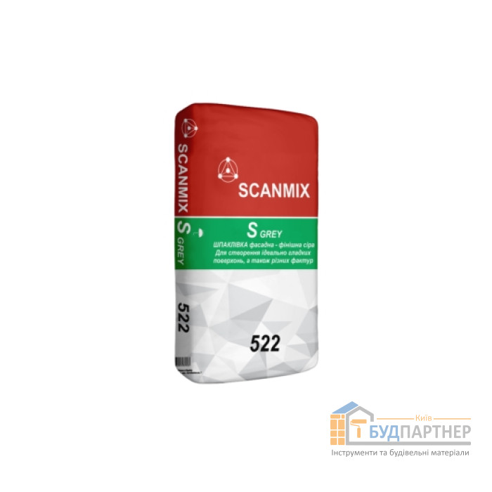 Шпаклівка фініш Scanmix S Grey 522 (20 кг) - купити у Києві у Києві