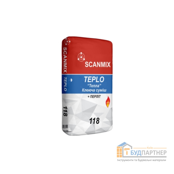 Клей для камінів і печей Scanmix Teplo 118 (20 кг) - купити у Києві у Києві