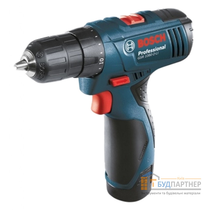 Акумуляторна дриль-шуруповерт Bosch GSR 1080-2-LI (1,5 А * год, 10,8 В, 2 акумулятора Li-ion) - купити у Києві у Києві