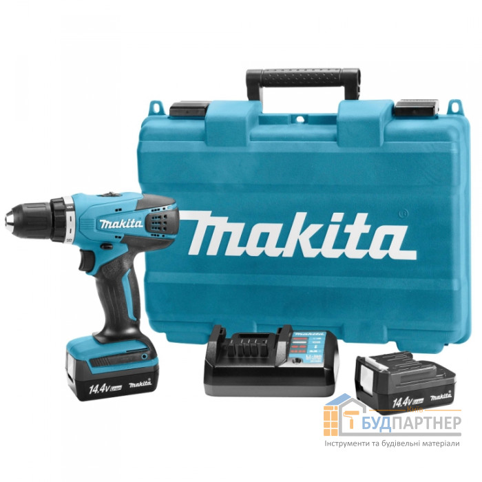 Акумуляторна дриль-шуруповерт Makita DF347DWE (1,3 А * год, 14,4 В, 2 акумулятора Li-ion) - купити у Києві у Києві