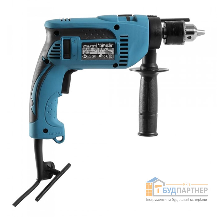 Дриль ударний Makita HP1640 (650 Вт, 2800 об. / Хв., 44800 уд. / Хв., 1,7 кг) - купити у Києві у Києві