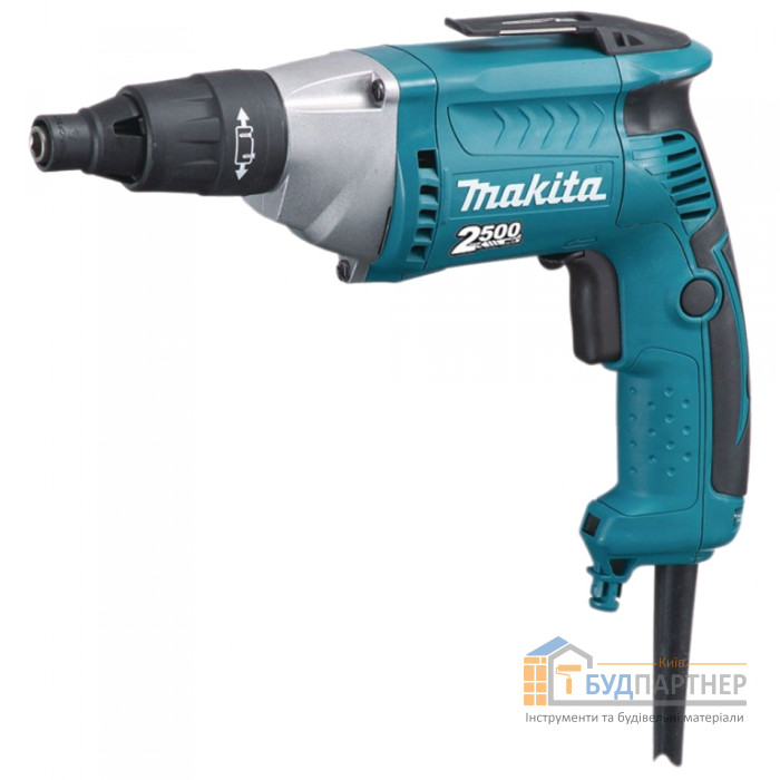 Мережевий шуруповерт Makita FS2300 (570 Вт, 2500 об. / Хв., Патрон 6,35 мм, з реверсом, 1,7 кг) - купити у Києві у Києві