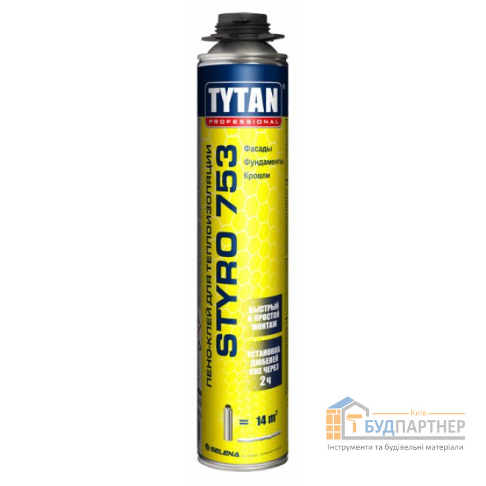 Професійна піна Tytan О2 STYRO GUN B3 (750 мл) - купити у Києві у Києві