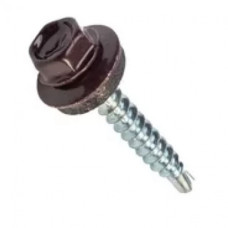 Шуруп покрівельний RAL 8017 (коричн.), 4,8 * 35 (100 шт)