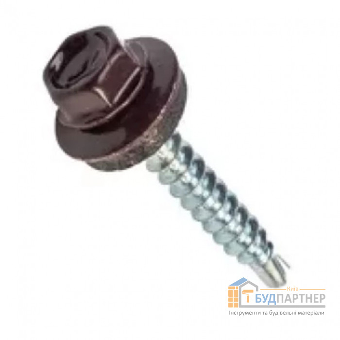 Шуруп покрівельний RAL 8017 (коричн.), 4,8 * 35 (100 шт) - купити у Києві у Києві